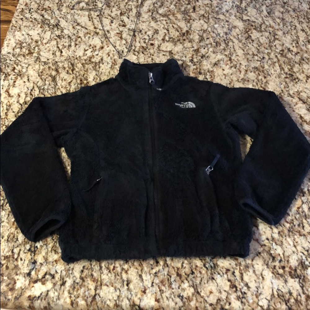 Girls North Face jacket size m black